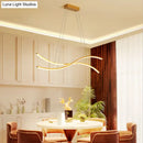 GobekUsa Gold Metallic LED Hanging Light - Minimalist Island Ceiling Light for Restaurants