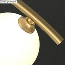 GobekUsa Gold Milk Ball Glass Pendant Lighting for Minimalist Dining Room Island