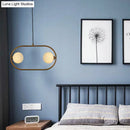 GobekUsa Gold Modern Globe Hanging Chandelier with Frosted Glass, 2 Bulbs – Bedroom LED Pendant Light