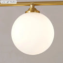 GobekUsa Gold Opaline Glass Pendant Light for Dining Room | Simplicity Ball Island Fixture