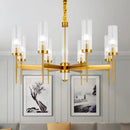 GobekUsa Gold Plated Nordic Living Room LED Chandelier | Luxury Hanging Pendant Lighting