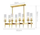 GobekUsa Gold Plated Nordic Living Room LED Chandelier | Luxury Hanging Pendant Lighting