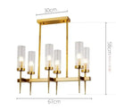 GobekUsa Gold Plated Nordic Living Room LED Chandelier | Luxury Hanging Pendant Lighting