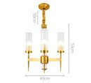 GobekUsa Gold Plated Nordic Living Room LED Chandelier | Luxury Hanging Pendant Lighting