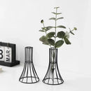 GobekUsa "Gold Vase with Metal Flowers - Modern Desk Decoration"