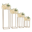 GobekUsa Gold Wedding Flower Vase Stand Set