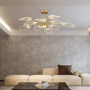 GobekUsa Golden Art Peacock LED Chandelier for Modern Luxury Living Room Bedroom Dining Hotel