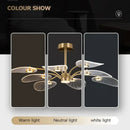 GobekUsa Golden Art Peacock LED Chandelier for Modern Luxury Living Room Bedroom Dining Hotel