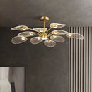 GobekUsa Golden Art Peacock LED Chandelier for Modern Luxury Living Room Bedroom Dining Hotel