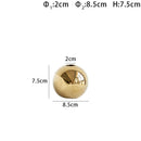 GobekUsa Golden Ball Ceramic Vase Home Decor