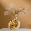 GobekUsa Golden Flower Vase - Home Decor Accessory
