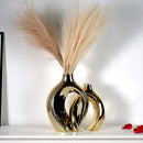 GobekUsa Golden Flower Vase - Home Decor Accessory