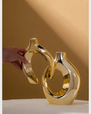GobekUsa Golden Flower Vase - Home Decor Accessory