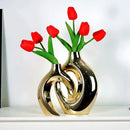 GobekUsa Golden Flower Vase - Home Decor Accessory