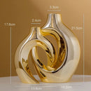 GobekUsa Golden Flower Vase - Home Decor Accessory