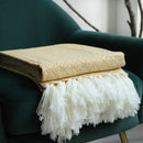 GobekUsa Golden Knitted Blanket: Luxuriously Soft Sofa Cover & Bedspread