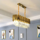 GobekUsa Golden Luxury Chandelier: Elegant Crystal Ceiling Light for Hotel Living Room