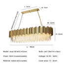 GobekUsa Golden Luxury LED Crystal Chandelier for Hotel Living Room Ceiling Lighting