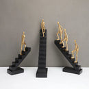 GobekUsa Golden Man Climber Staircase Abstract Sculpture Home Decor Ornaments