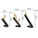 GobekUsa Golden Man Climber Staircase Abstract Sculpture Home Decor Ornaments