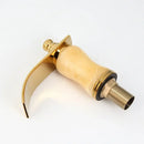 GobekUsa Golden Plated Bathtub Faucet with Jade Stone Handles - Solid Brass Mixer