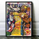 GobekUsa Graffiti Basketball Celebrities Wall Art Print