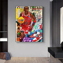 GobekUsa Graffiti Basketball Celebrities Wall Art Print