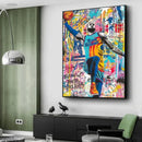 GobekUsa Graffiti Basketball Celebrities Wall Art Print