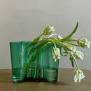 GobekUsa Green Glass Vase for Modern Decor