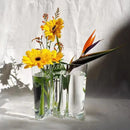 GobekUsa Green Glass Vase for Modern Decor