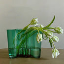 GobekUsa Green Glass Vase for Modern Decor