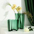 GobekUsa Green Glass Vase for Modern Decor