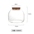 GobekUsa Green Moss Glass Vase Terrarium Container