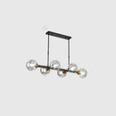 GobekUsa Hand-Blown Glass Island Pendant Lamp for Restaurant - Modern Dimple Design