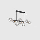 GobekUsa Hand-Blown Glass Island Pendant Lamp for Restaurant - Modern Dimple Design