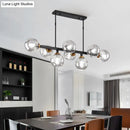 GobekUsa Hand-Blown Glass Island Pendant Lamp for Restaurant - Modern Dimple Design