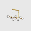 GobekUsa Hand-Blown Glass Island Pendant Lamp for Restaurant - Modern Dimple Design