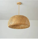 GobekUsa Hand-Knit Bamboo Pendant Ceiling Light by Decorbites