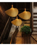 GobekUsa Hand-Knit Bamboo Pendant Ceiling Light by Decorbites
