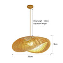 GobekUsa Hand-Knit Bamboo Pendant Ceiling Light by Decorbites
