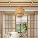 GobekUsa Hand-Knit Bamboo Pendant Ceiling Light by Decorbites