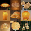 GobekUsa Hand-Knit Bamboo Pendant Ceiling Light by Decorbites