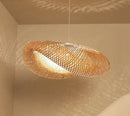 GobekUsa Hand-Knit Bamboo Pendant Ceiling Light by Decorbites