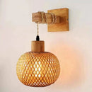 GobekUsa Hand-Knit Bamboo Pendant Ceiling Light by Decorbites