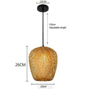 GobekUsa Hand-Knit Bamboo Pendant Ceiling Light by Decorbites