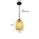 GobekUsa Hand-Knit Bamboo Pendant Ceiling Light by Decorbites