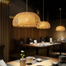 GobekUsa Hand Knitted Chinese Style Hanging Bamboo Lamps by Decorbites