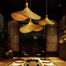 GobekUsa Hand Knitted Chinese Style Hanging Bamboo Lamps by Decorbites