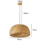 GobekUsa Hand Knitted Chinese Style Hanging Bamboo Lamps by Decorbites