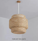 GobekUsa Hand Knitted Chinese Style Hanging Bamboo Lamps by Decorbites
